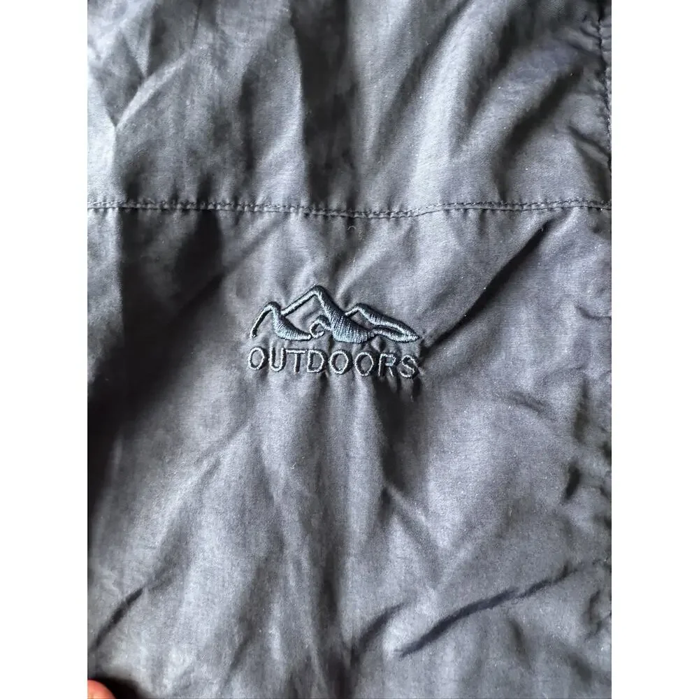 Men's Navy Blue Utility Vest Large Outdoor Travel Fishing Pockets Zip Up - Picture 6 of 9